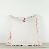 Olivia Ruffle Pillow 100% Linen Shell
