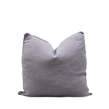 Lisbon Cushion 100% Linen Pewter Grey