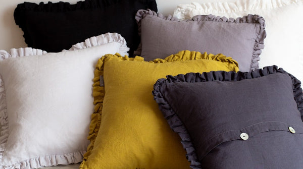 Introducing the new Oli ruffle cushions