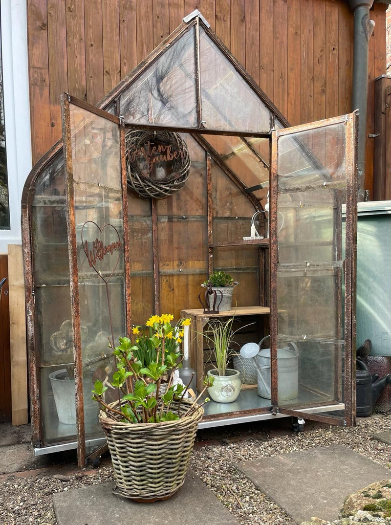 Vintage Greenhouse Large 140cm wide x 75cm deep x 175cm high