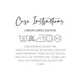 Lisbon Cushion 100% Linen Shell