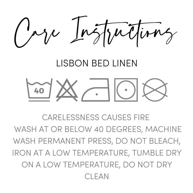 Lisbon Silver Grey 100% Linen Bed Linen