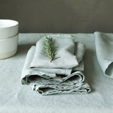 Garment Washed 100% Linen Tablecloth Sage