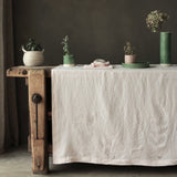 Garment Washed 100% Linen Tablecloth  Shell