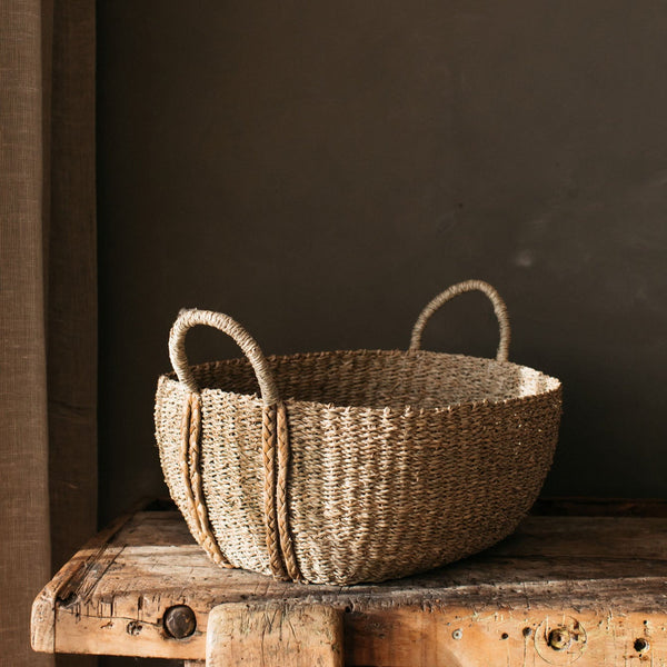 Kurv Oval Seagrass Basket Large