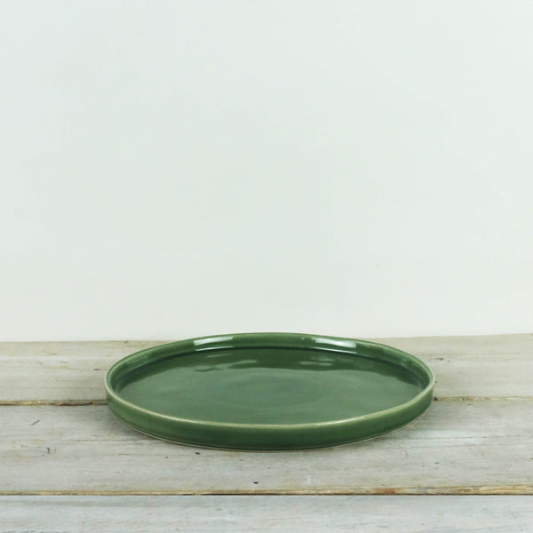 Parrot Green Ceramic Dinner Plate