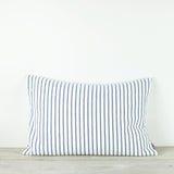 Hikari Blue Stripe Cotton Cushion
