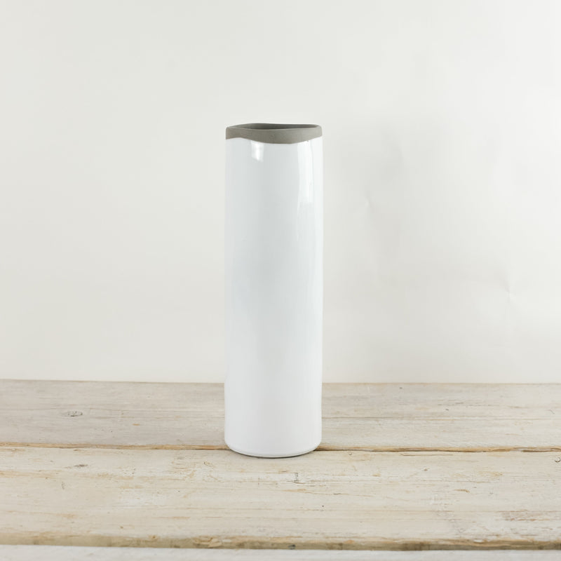 Pitka Loka Recycled Clay Tall Cylinder Vase