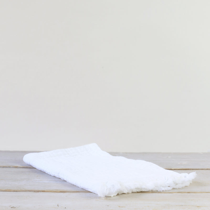 Simo Textured Hand/Tea Towel White