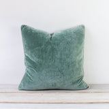 Unari Sea Green Velvet Cushion