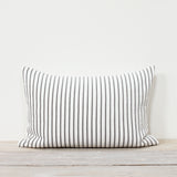 Hikari Grey Stripe Cotton Cushion