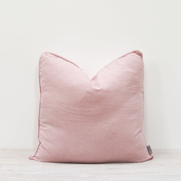 Lisbon 100% Linen Cushion Blush