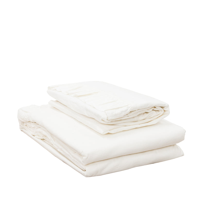 ALSO Home | Malmo Ruffle White 100% Cotton Bed Linen
