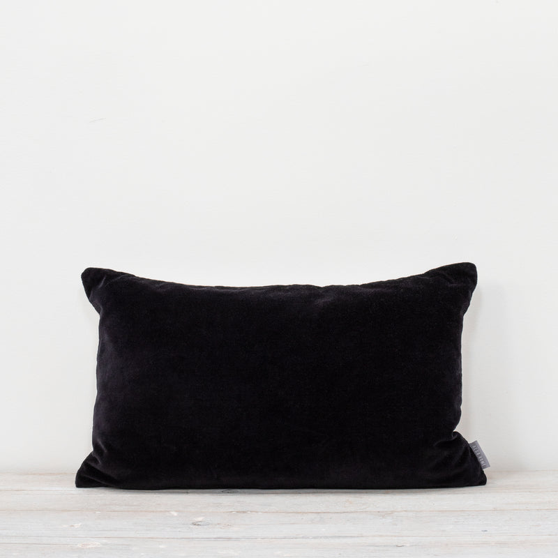 Misi Black Velvet Cushion