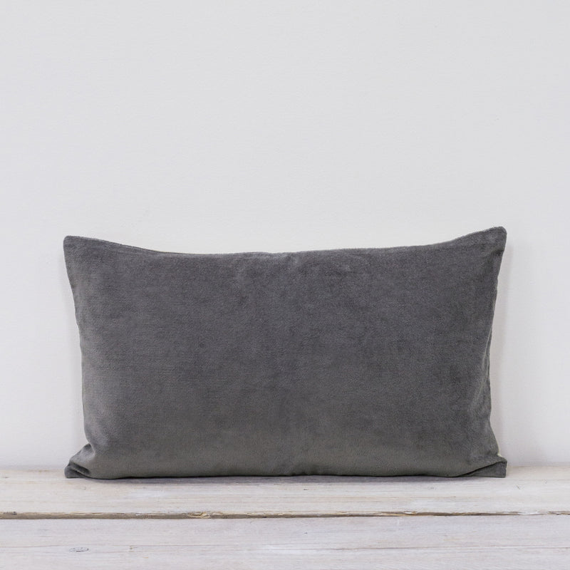 Misi Pewter Grey Velvet Cushion